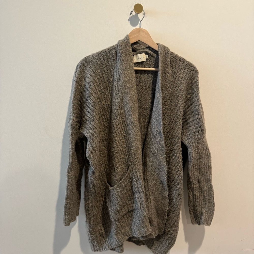 Nordstrom Dreamers Gray Chunky Knit Cardigan